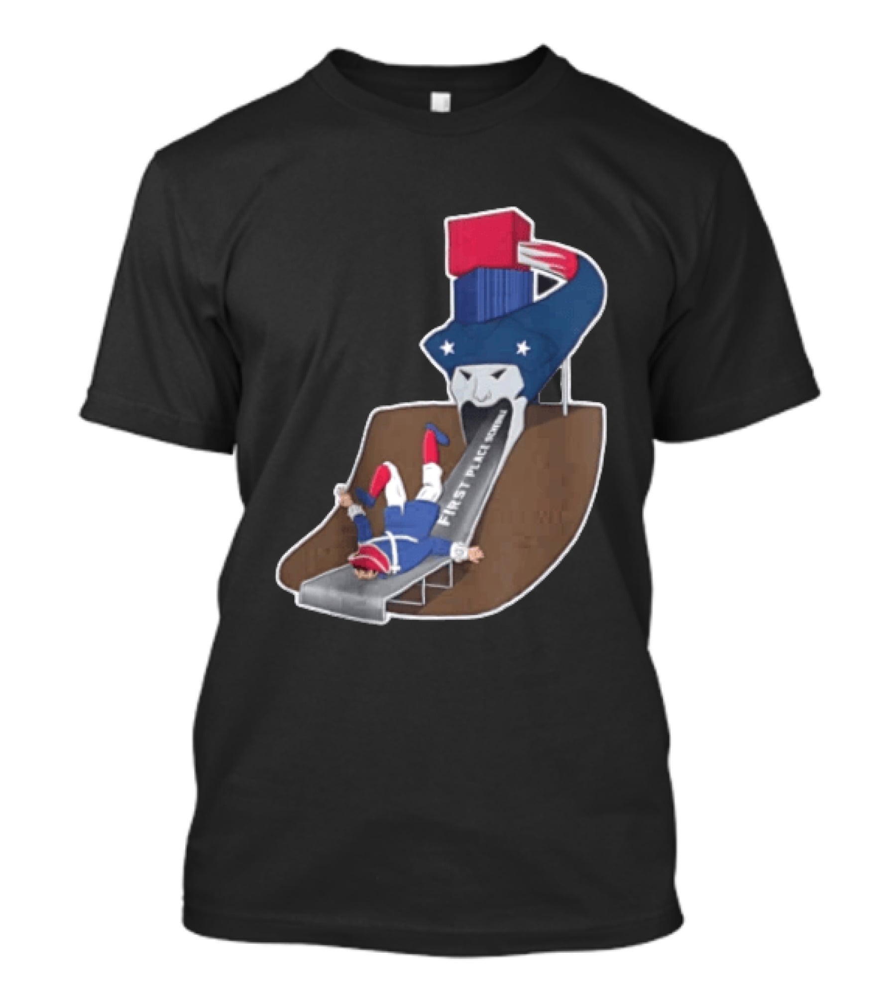 First Place Schedule Patriot Slide Humorous Football Fan Gear T-Shirt