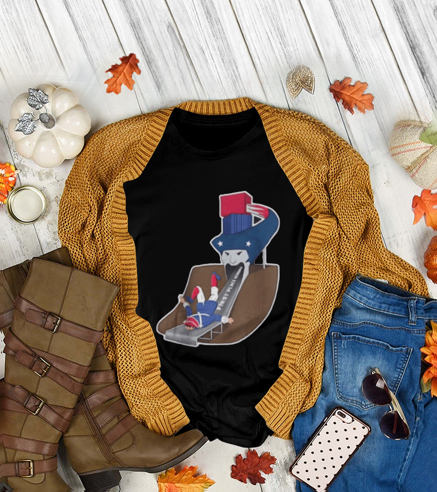 First Place Schedule Patriot Slide Humorous Football Fan Gear T-Shirt