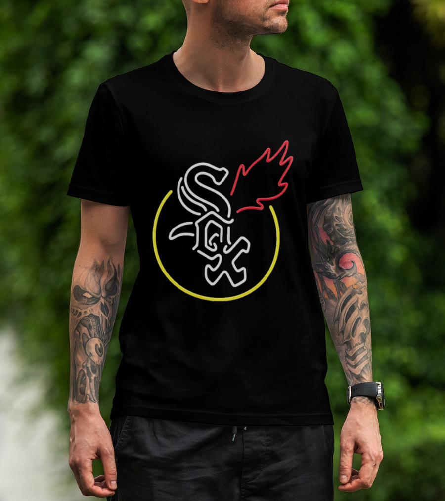 Chicago White Sox Neon Style Flame T-Shirt