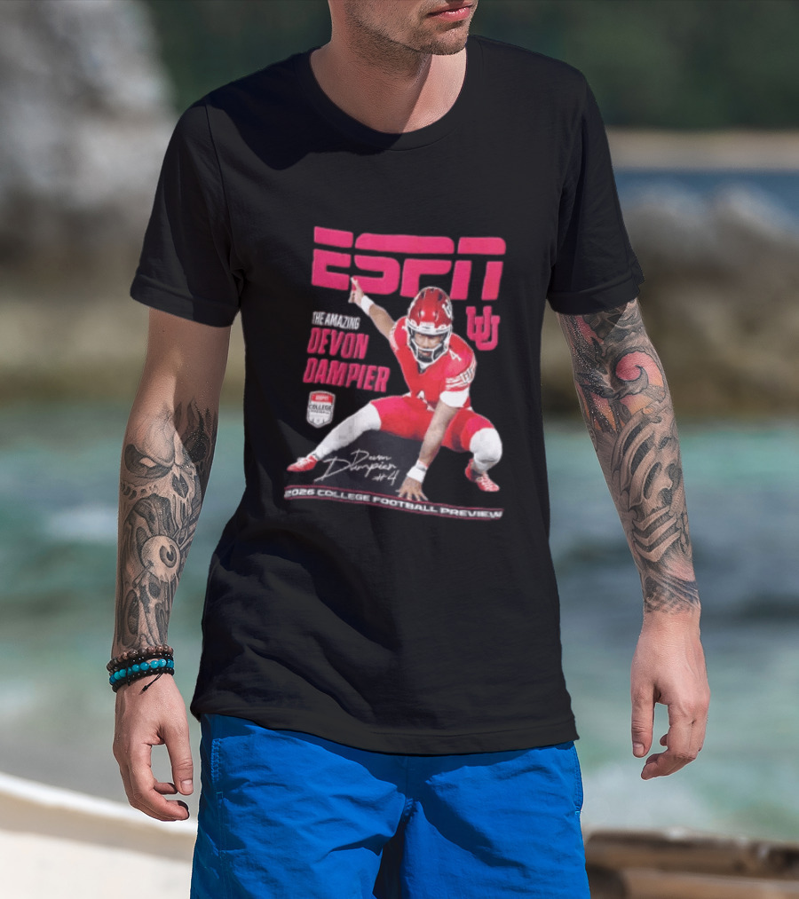 ESPN The Amazing Devon Dampier 2026 College Football Preview T-Shirt