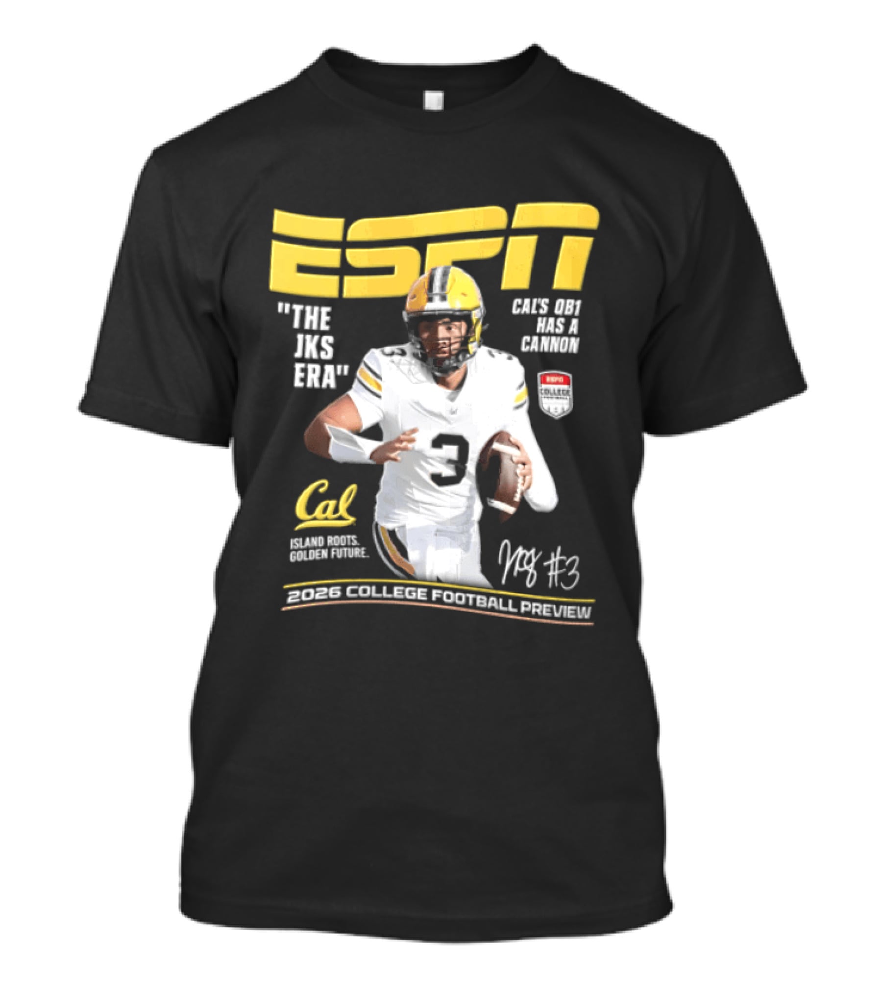 ESPN The Magazine Jaron Keawe Sagapolutele 2026 Cal Bears College Football Preview T-Shirt