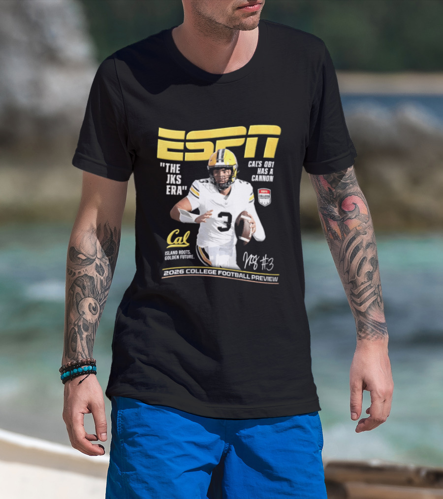 ESPN The Magazine Jaron Keawe Sagapolutele 2026 Cal Bears College Football Preview T-Shirt