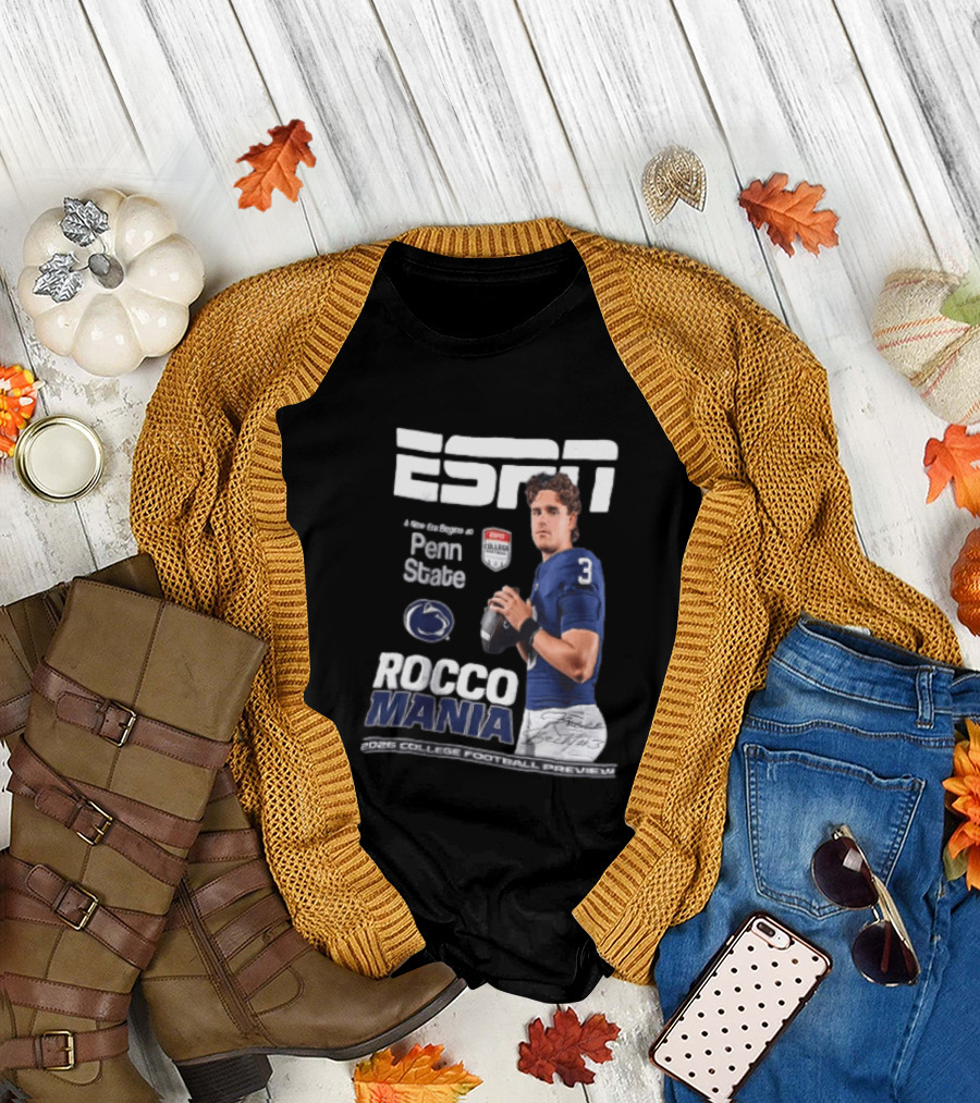 ESPN Exclusive Rocco Mania Penn State College Football Preview 2026 T-Shirt