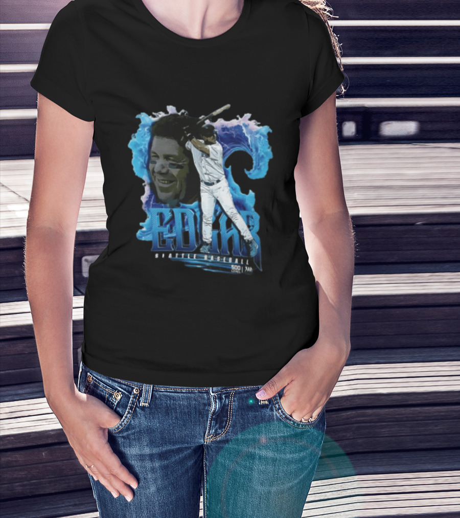Seattle Baseball Edgar 500 Level Wave T-Shirt