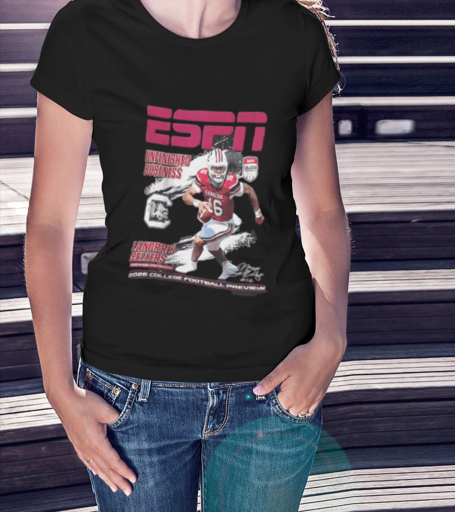 ESPN Unfinished Business LaNorris Sellers South Carolina 2026 College Football Review T-Shirt