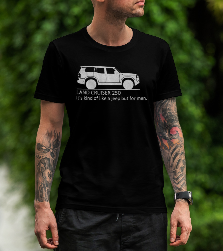 Toyota Land Cruiser 250 Men's Jeep Comparison T-Shirt