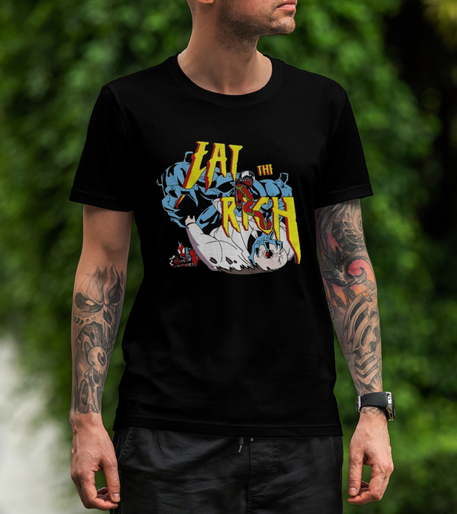 Venom Spider Man Eat The Rich Wilson Fisk Punch Nazi Police Marvel T-Shirt