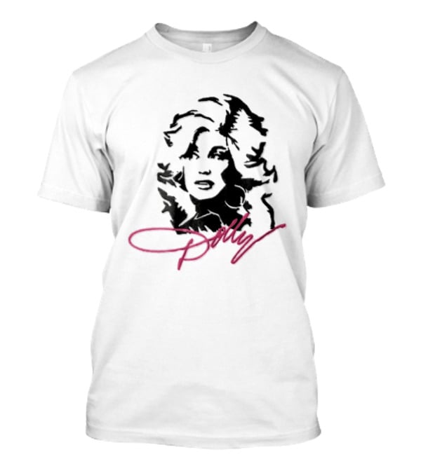 Dolly Parton Iconic Pink Signature T-Shirt