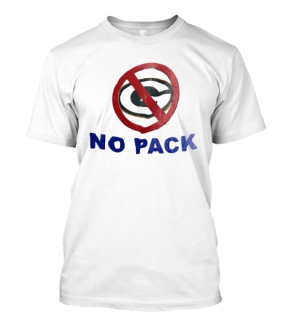 No Pack Green Bay Packers Anti Logo NFL Fan T-Shirt