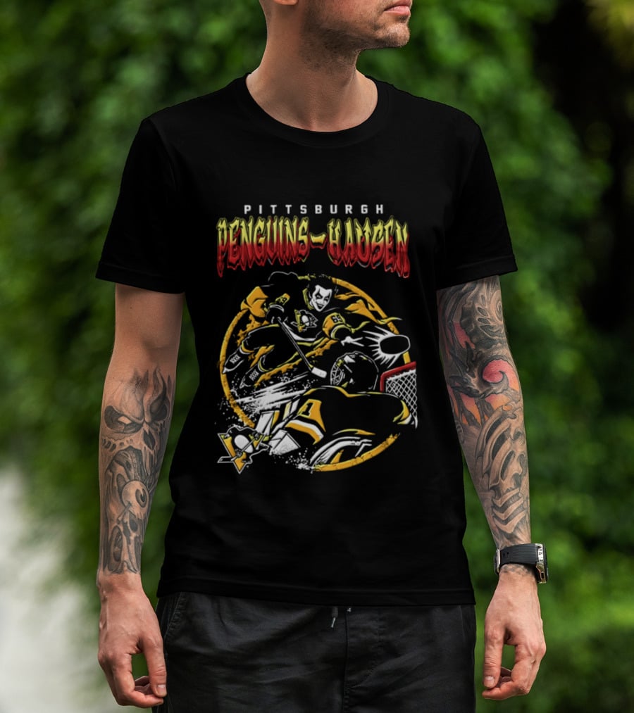 Pittsburgh Penguins Danhausen WWE Friday Night Hockey Crossover 2026 T-Shirt