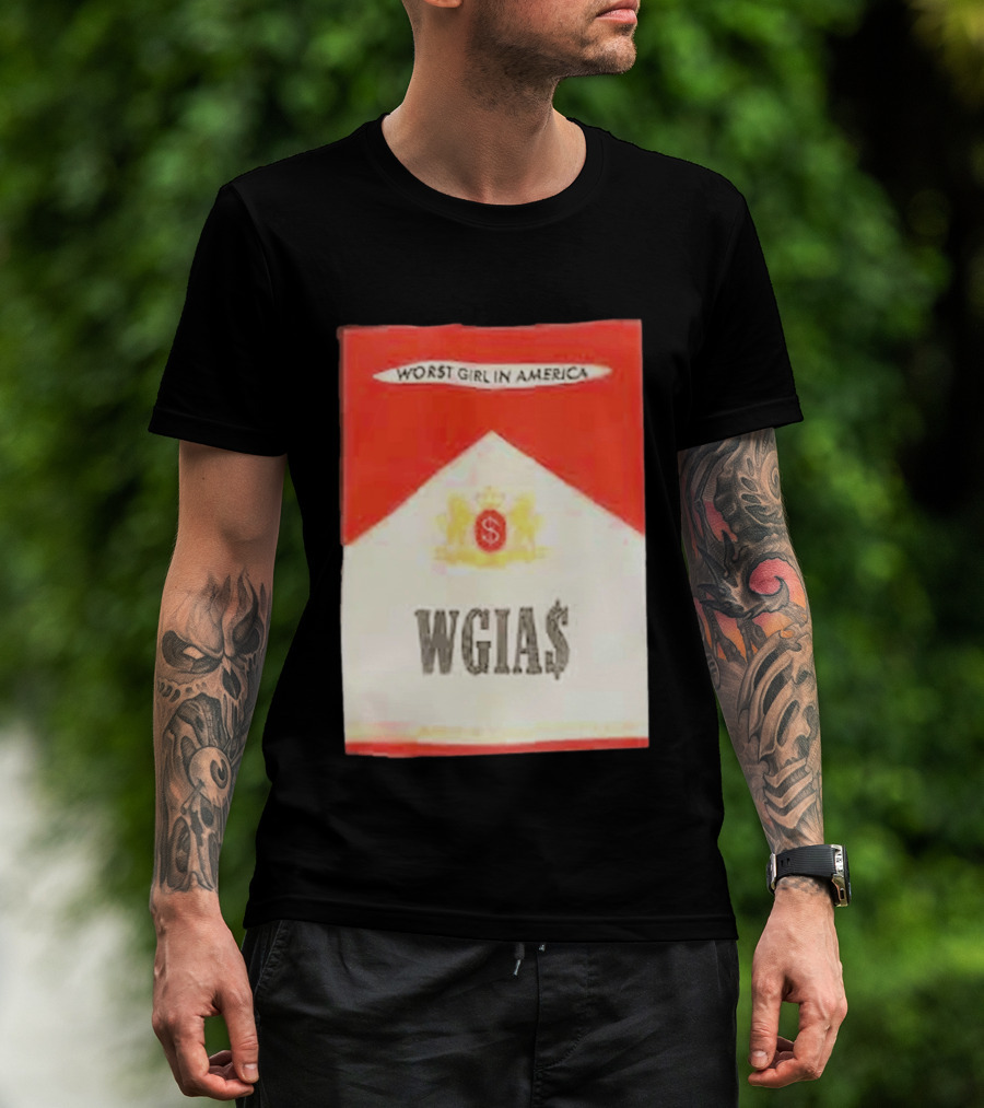 Slayyyter 2026 WGIA Tour Marlboro Parody Worst Girl In America T-Shirt