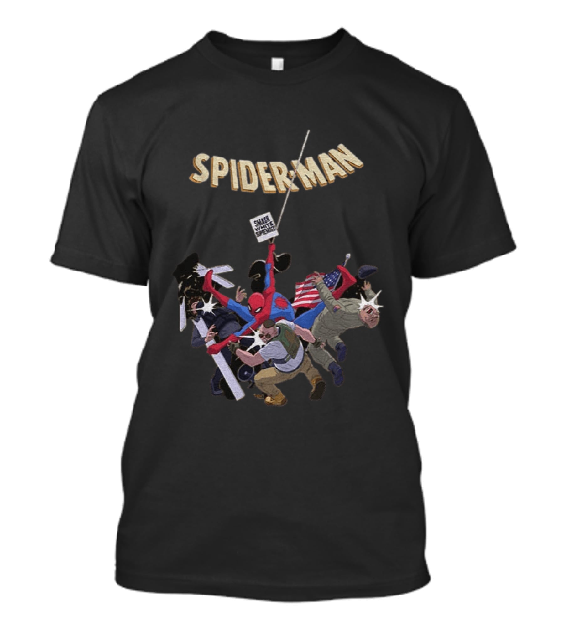Smash White Supremacy Spider Man Action Against Hate T-Shirt