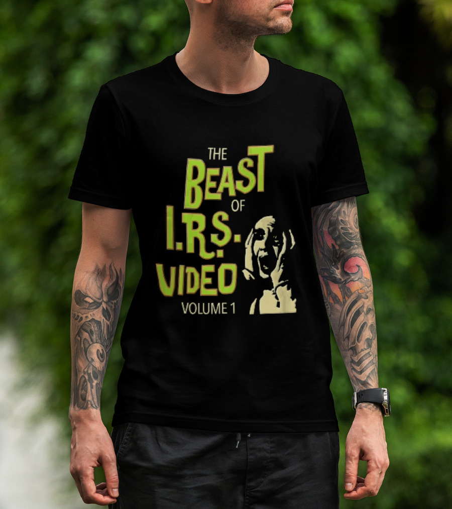 The Beast Of IRS Video Volume 1 Screaming Horror Face T-Shirt