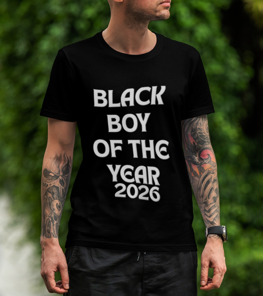 Black Boy Of The Year 2026 Empowerment Pride T-Shirt