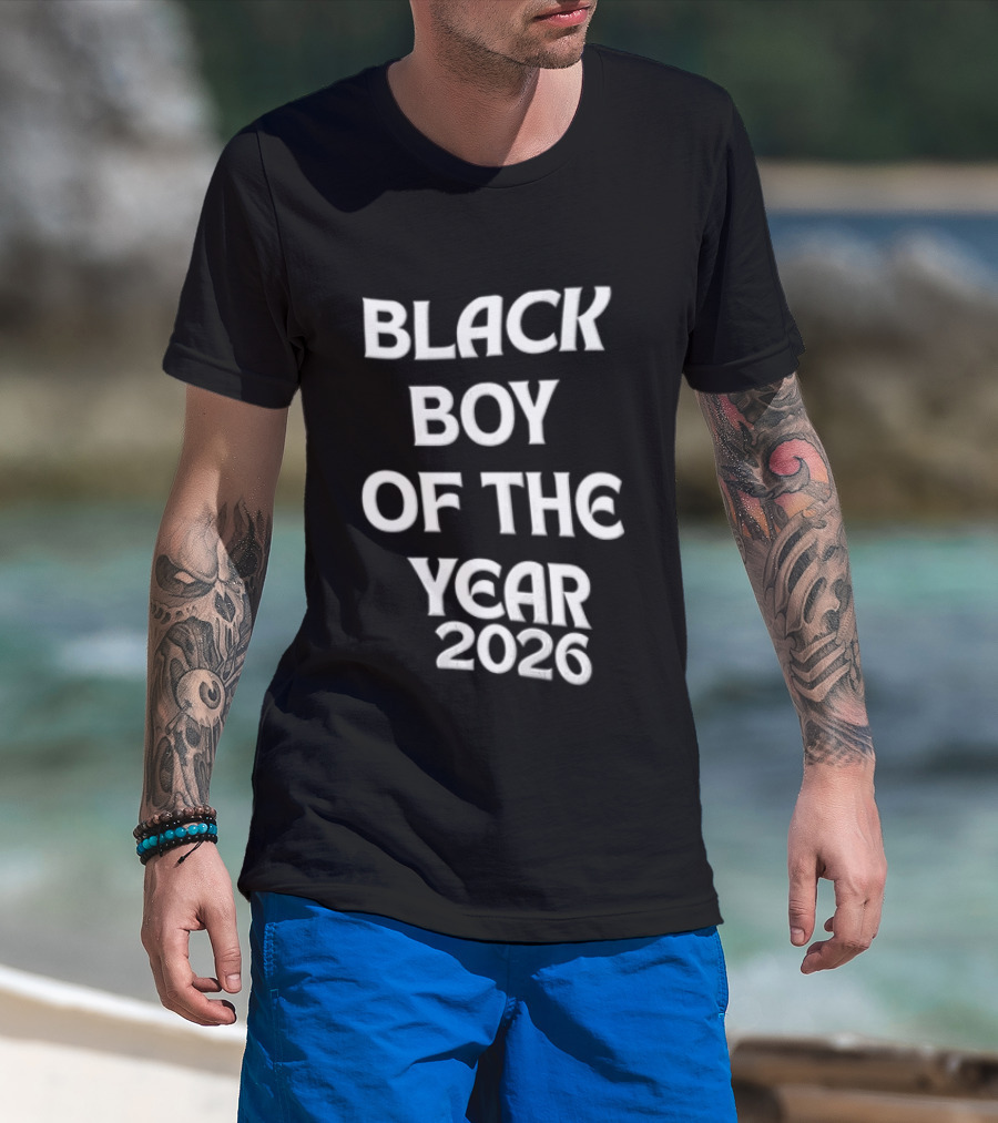 Black Boy Of The Year 2026 Empowerment Pride T-Shirt