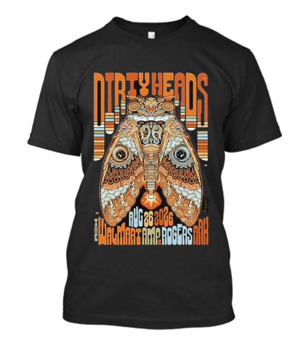 Dirty Heads August 26 2026 Walmart AMP Rogers AR Butterfly T-Shirt