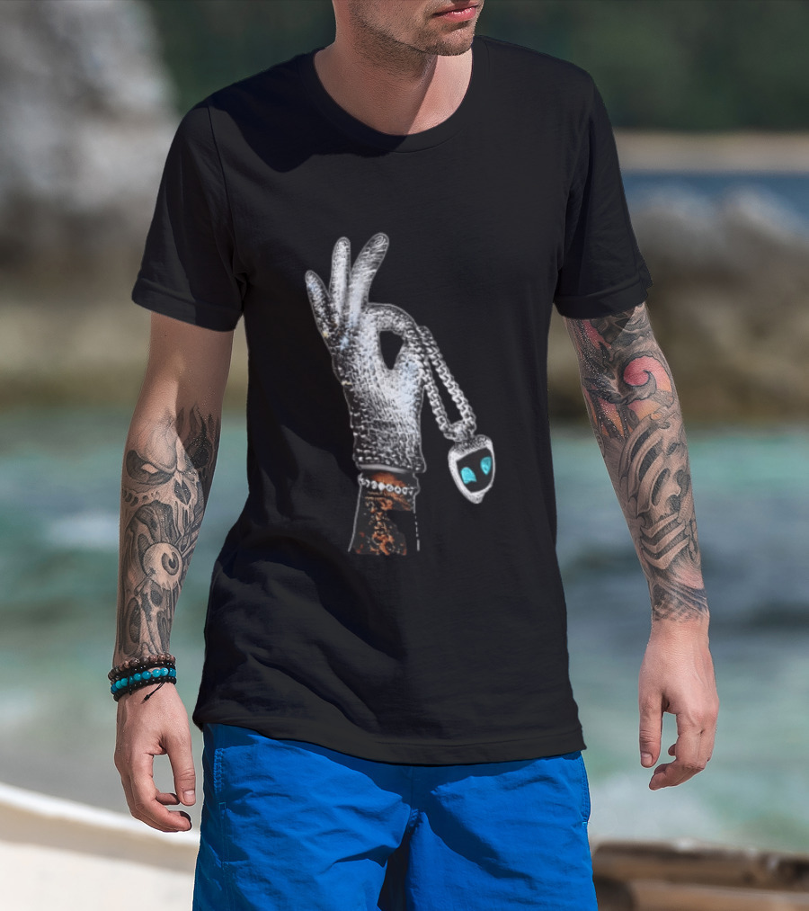 Drake Iceman Astro Bot Glove Necklace T-Shirt