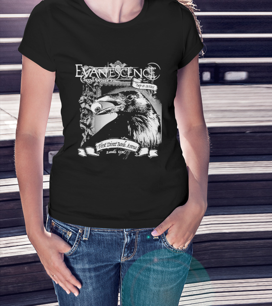 Evanescence Leeds UK World Tour 2026 First Direct Arena September 8 T-Shirt