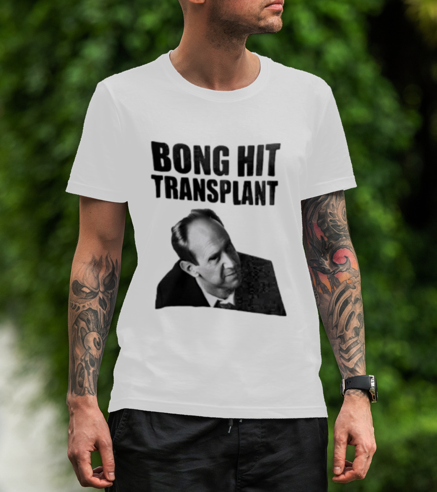Bong Hit Transplant Joseph Morse Black And White Image T-Shirt
