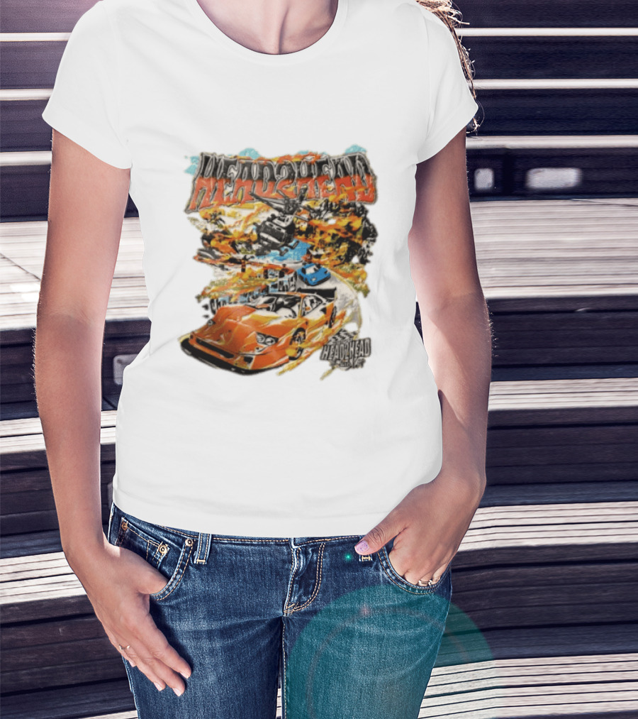 Head2Head Final Lap Racing Supercar Explosion Scene T-Shirt