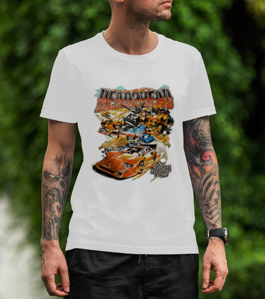 Head2Head Final Lap Racing Supercar Explosion Scene T-Shirt