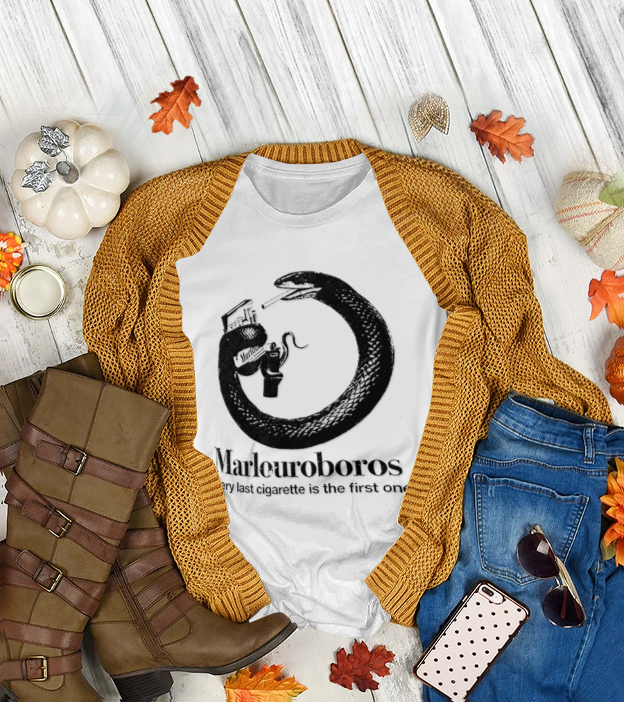 Marlouroboros Snake Ouroboros Every Last Cigarette Is The First One T-Shirt