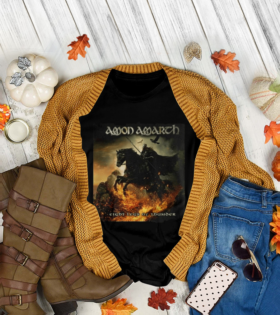 Amon Amarth Eight Legs Of Thunder New Single Viking Warrior Album Cover T-Shirt