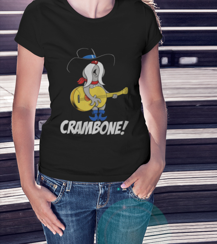 Crambone Guitar Playing Character With Cowboy Hat And Boots T-Shirt