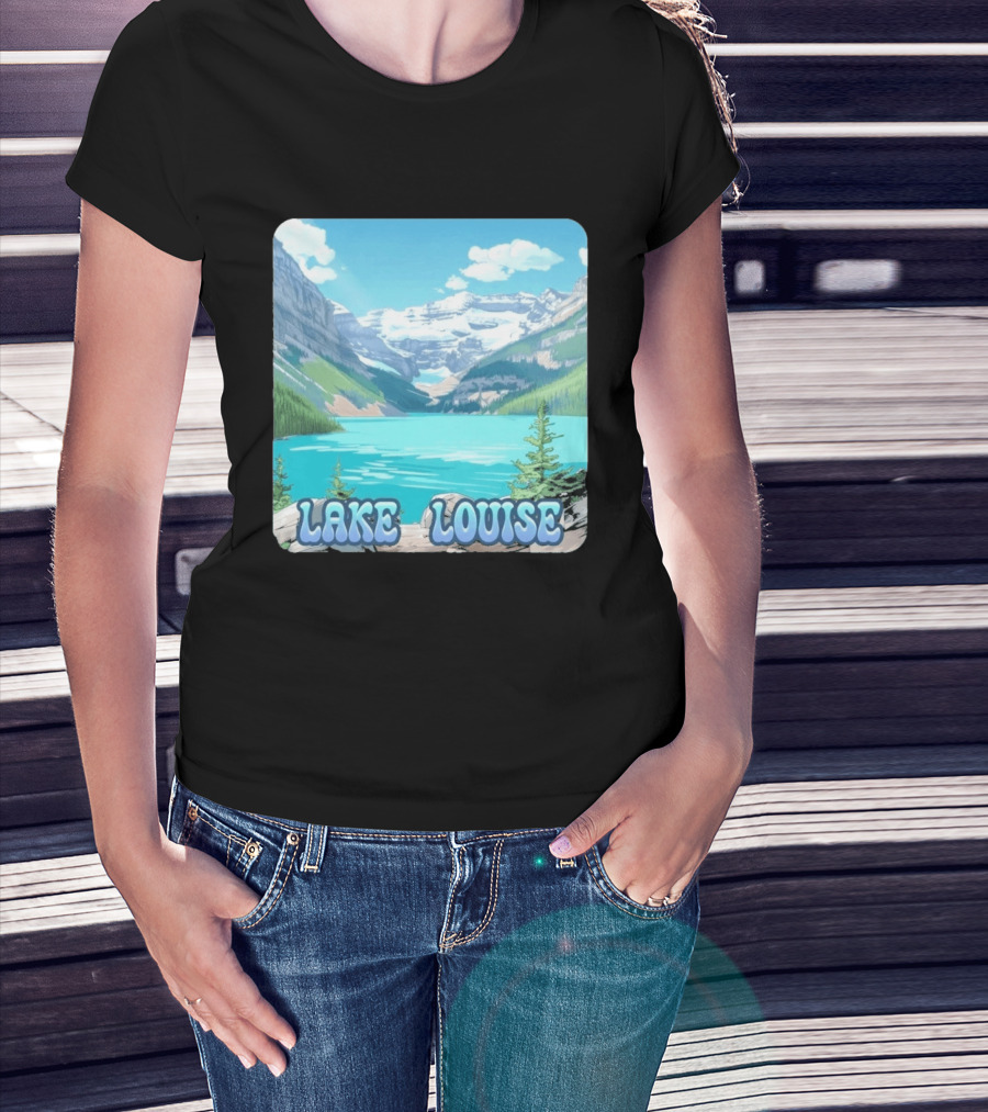 Lake Louise Canada Scenic Mountain Lake View T-Shirt