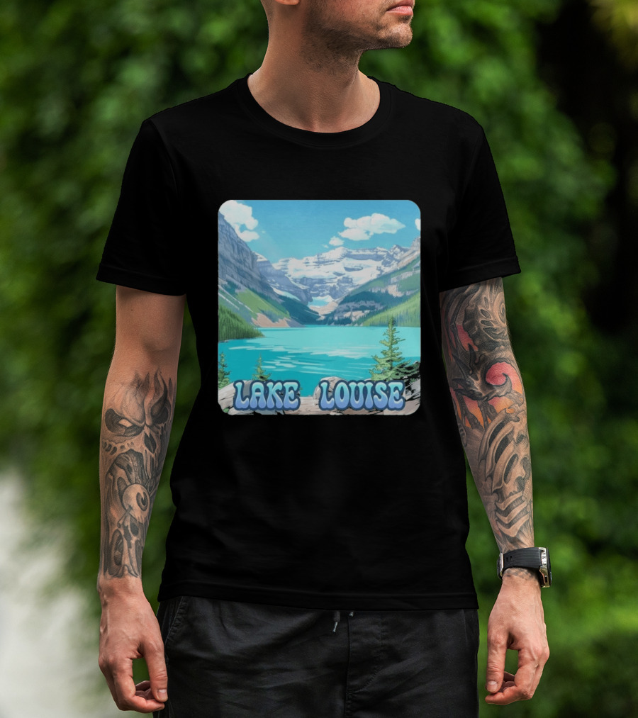 Lake Louise Canada Scenic Mountain Lake View T-Shirt