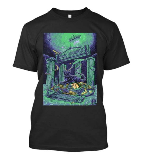 Eric Church Soaring Eagle Casino Resort 2026 Mt Pleasant MI August 14 Mythical Panther And Serpent T-Shirt
