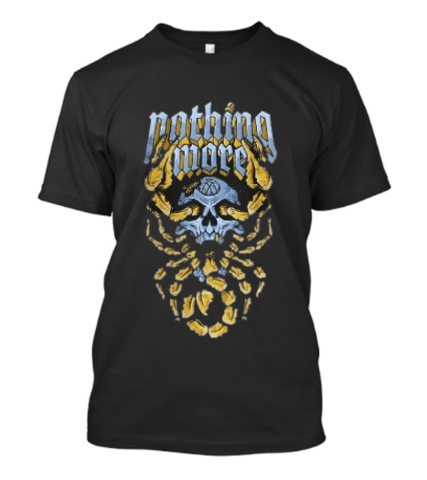 Nothing More Blue Skull Yellow Scorpion Claws Tail T-Shirt
