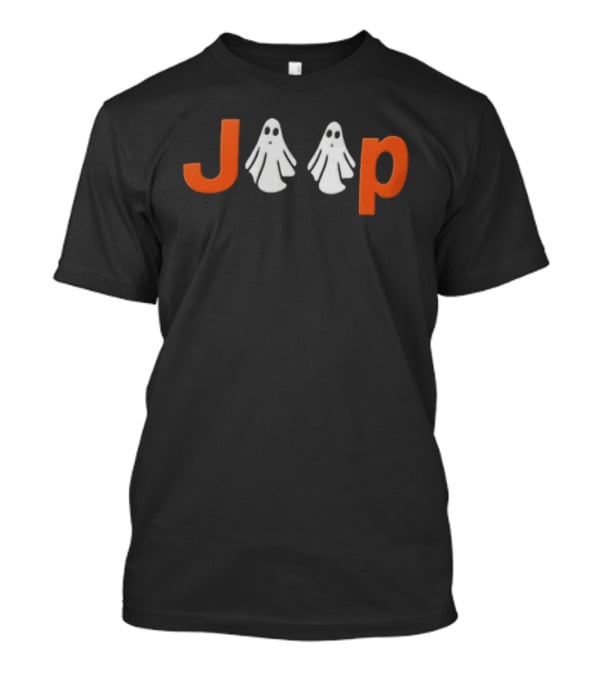 Jeep Ghost Halloween Spooky Theme Pumpkin T-Shirt