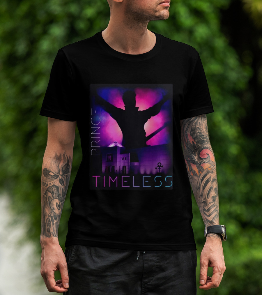 Prince Timeless Paisley Park Iconic Silhouette Purple Celebration August 28 2026 T-Shirt