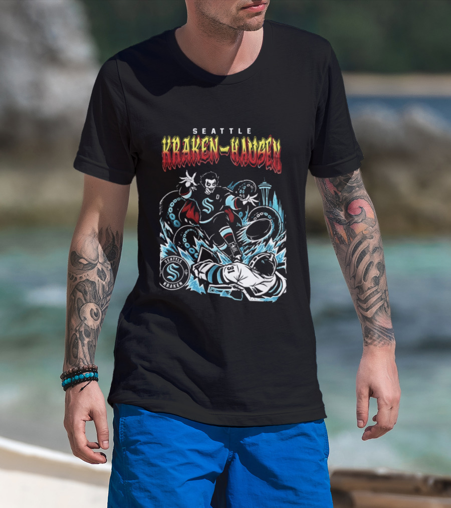 Seattle Kraken Danhausen WWE Friday Night 2026 Hockey Clash T-Shirt