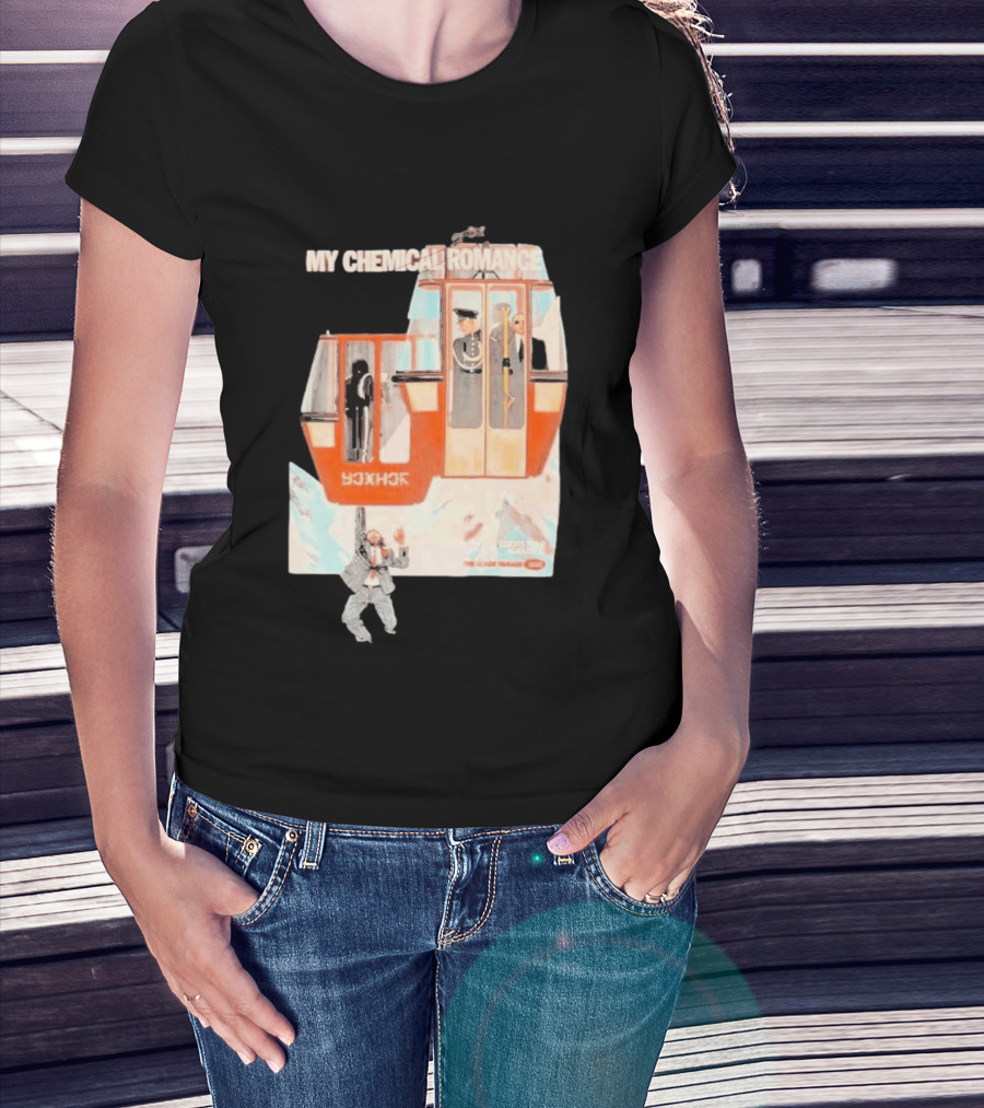 My Chemical Romance Coors Field 2026 Tour August 27th Denver CO Cable Car Print T-Shirt