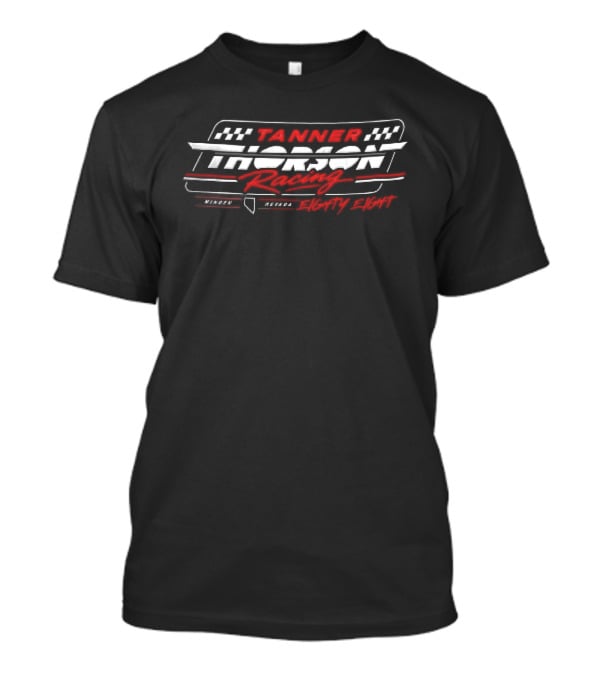 Tanner Thorson Racing Minden Nevada Eighty Eight Checkered Flag Frame T-Shirt