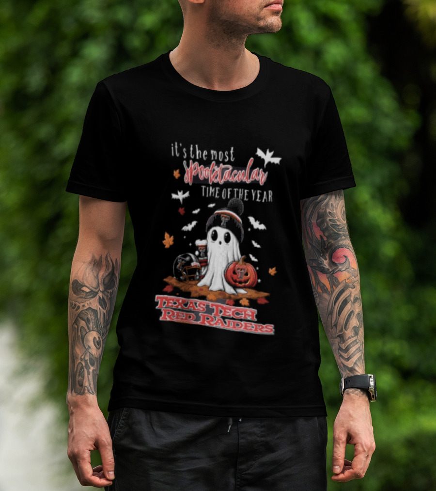 Texas Tech Red Raiders Most Spooktacular Time Of Year Ghost Pumpkin T-Shirt