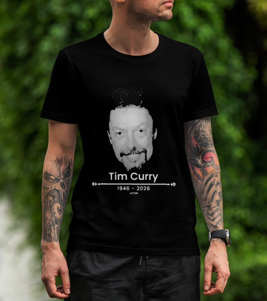 Tim Curry 1946 2026 Actor Face T-Shirt
