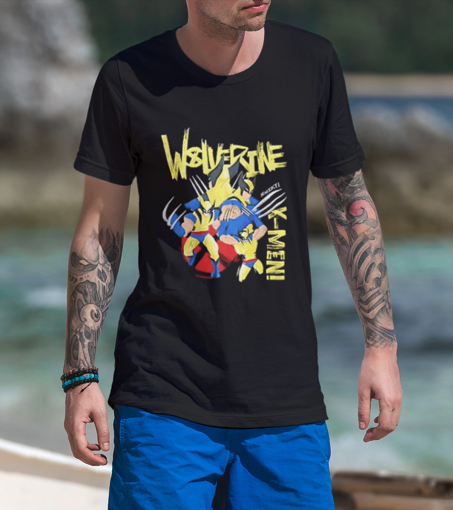 Wolverine Snikt X Men Comic Claws Action T-Shirt