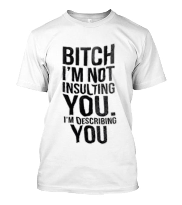 Bitch I'm Not Insulting You I'm Describing You T-Shirt