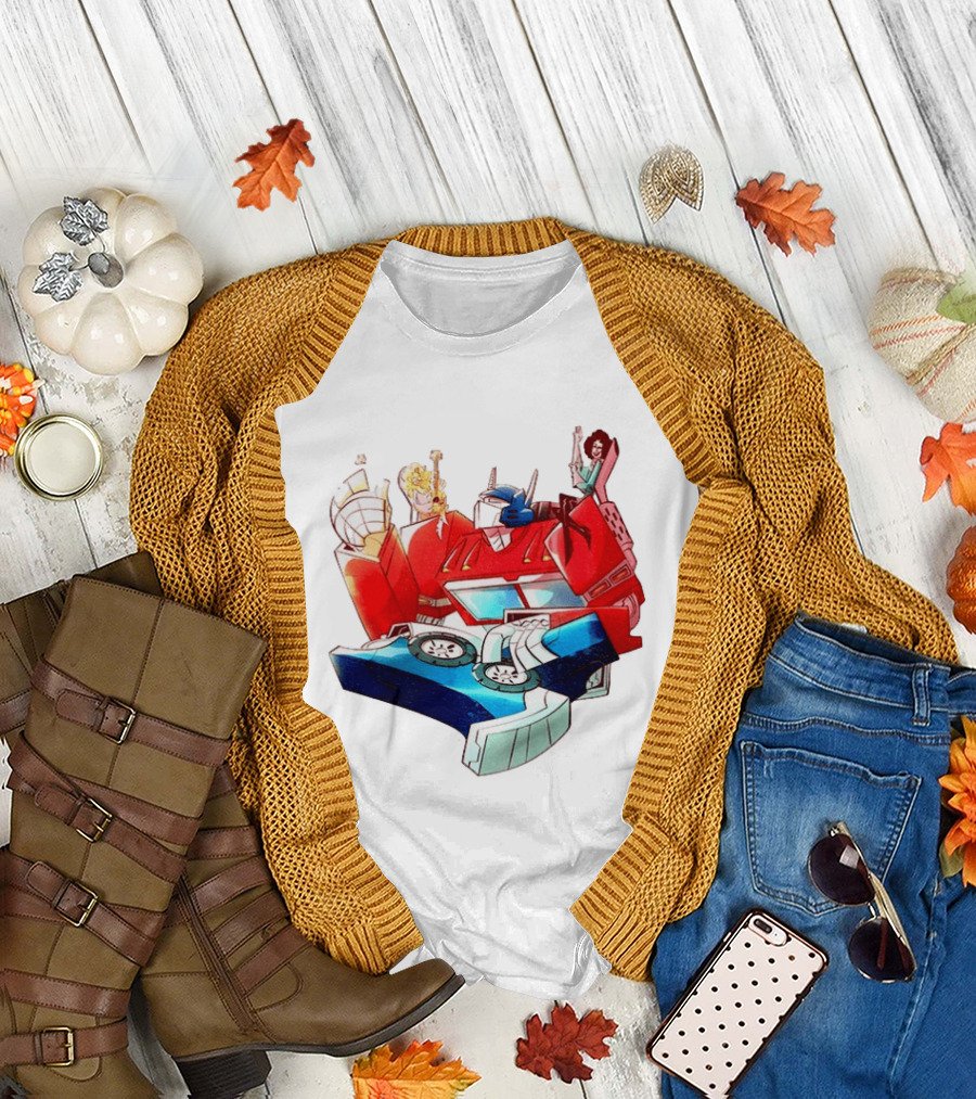 Dolly Parton Tim Curry Peter Cullen Optimus Prime T-Shirt