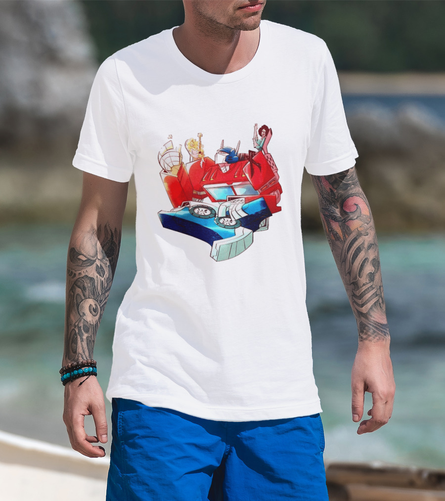 Dolly Parton Tim Curry Peter Cullen Optimus Prime T-Shirt