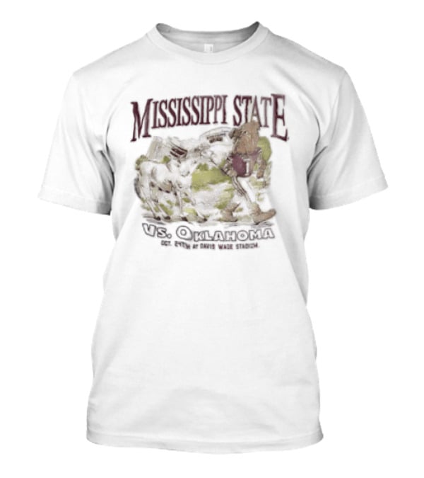 Mississippi State Vs Oklahoma Oct 24Th Davis Wade Stadium Vintage Spirit T-Shirt