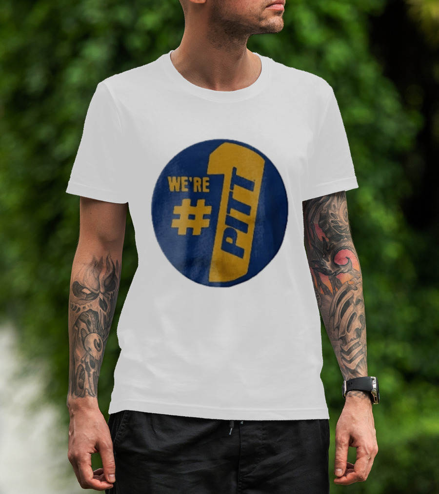 Pittsburgh Panthers Were Number 1 Pitt NCAA Yellow Blue T-Shirt
