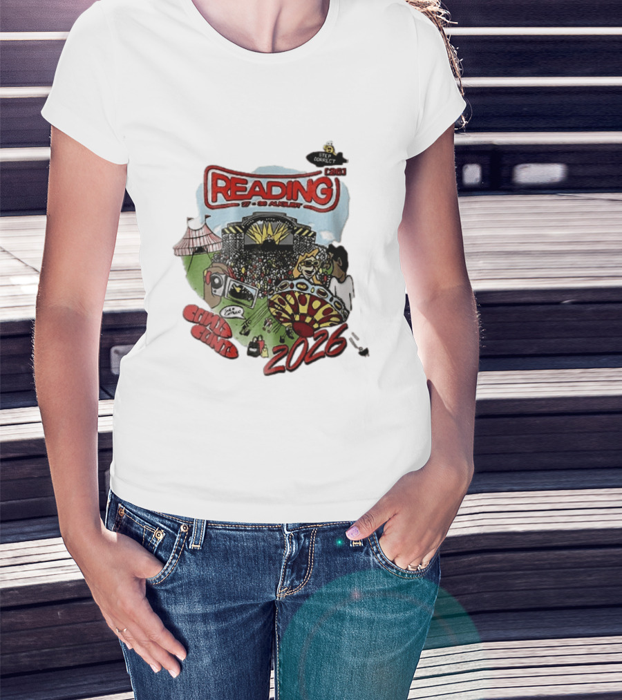 Reading 27 30 August 2026 Bycp Cartoon Crowd Concert Stage Ride Tent T-Shirt