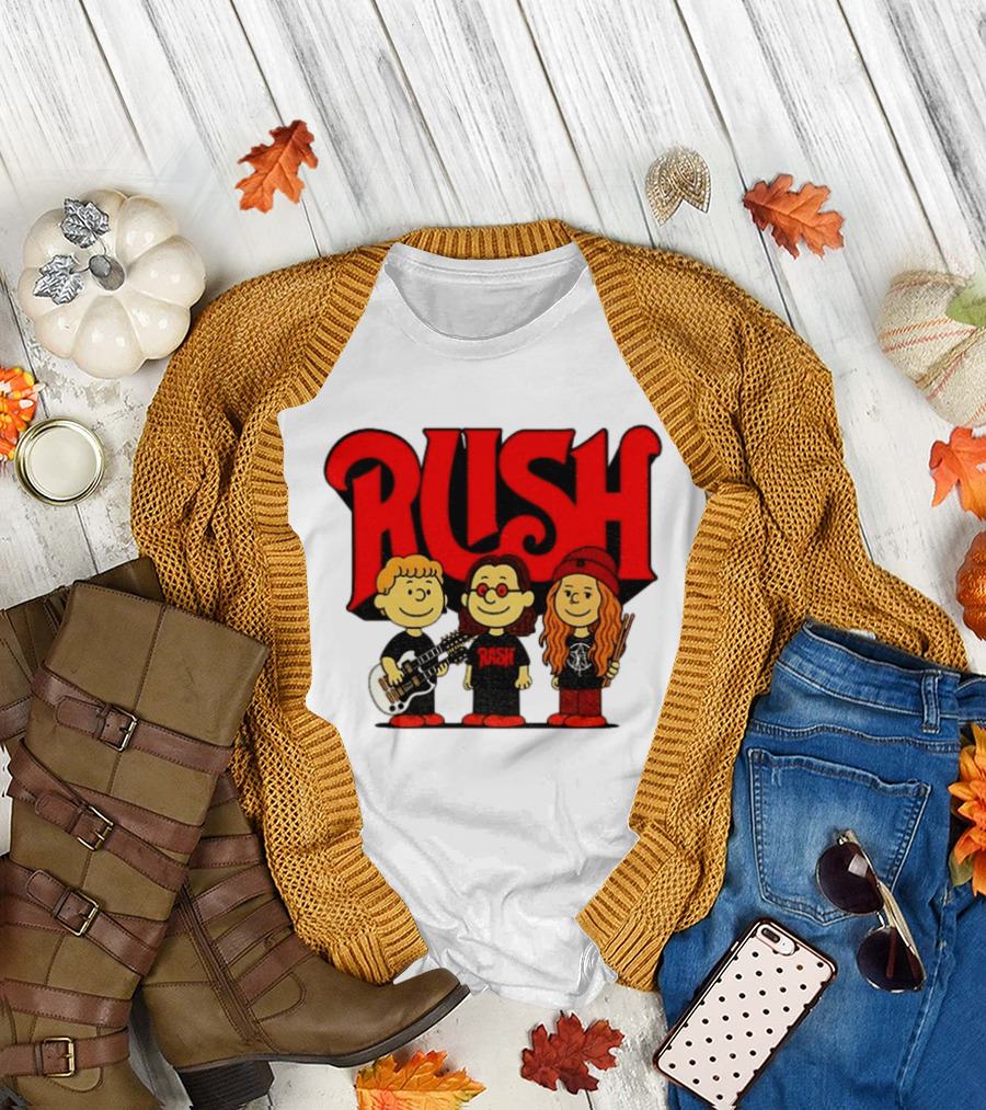 RUSH Band With Anika Nilles Classic Cartoon Characters T-Shirt