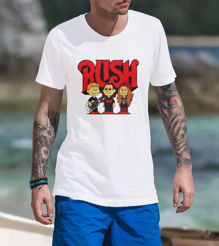RUSH Band With Anika Nilles Classic Cartoon Characters T-Shirt