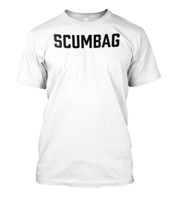 Scumbag Bold Text Grunge T-Shirt