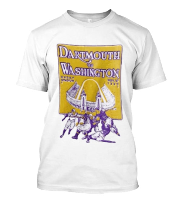 Dartmouth Vs Washington Husky Stadium Nov 27 1920 Football Players T-Shirt